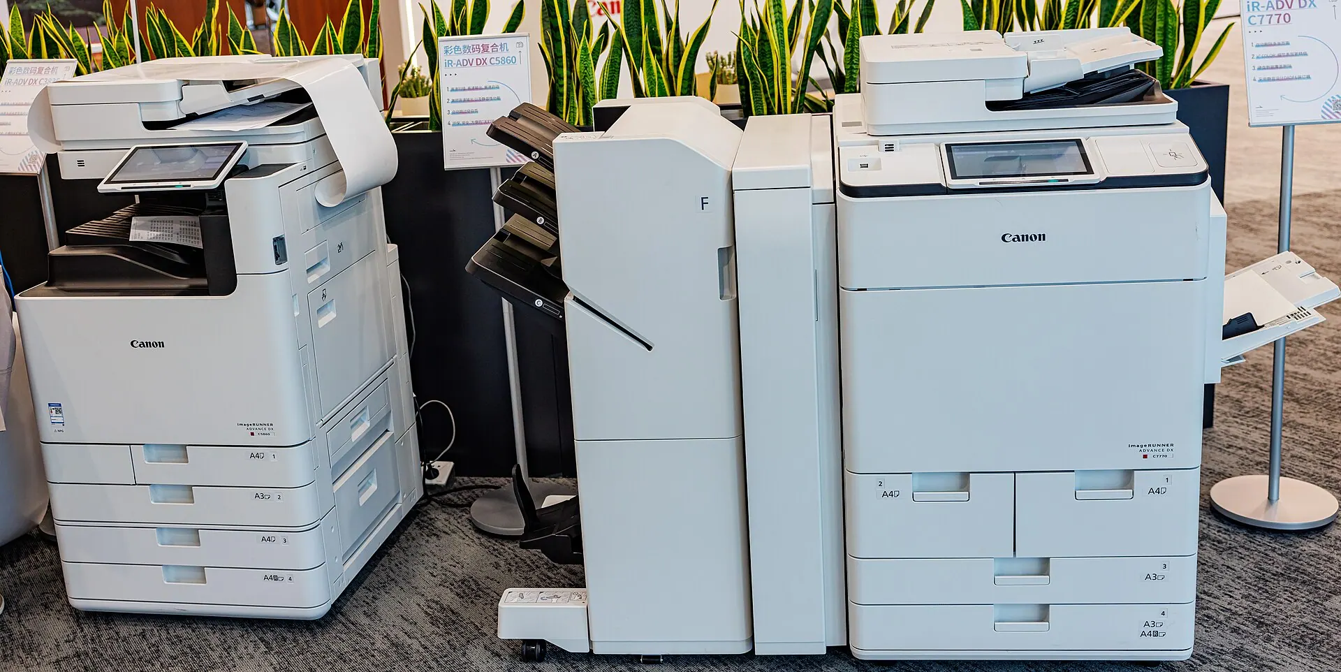 A fleet of managed multifunction printers